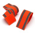 Black Mountain Products Orange Reflective Bands for Running Walking  Safety Set of 2 Reflective Band Orange 2